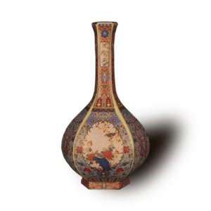 Enamel flower and bird vase Yongzheng Period of the Qing