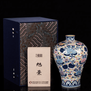 Jingdezhen Blue and White Porcelain High-End Vase - Elegant Decorative Piece