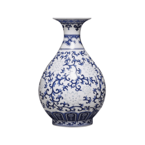 Jingdezhen Porcelain Blue and White Linglong Bone China Thin-Walled Mini Vase