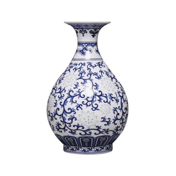 Jingdezhen Porcelain Blue and White Linglong Bone China Thin-Walled Mini Vase