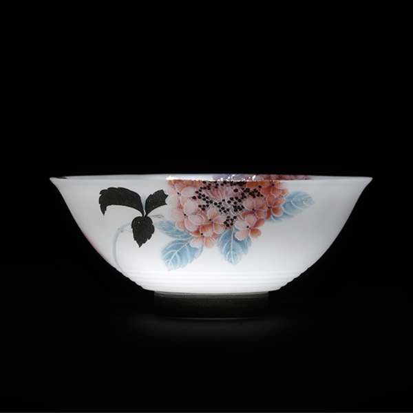 Hydrangea - Inspired Ultra - Thin Fetal Jade Porcelain Tea Cup